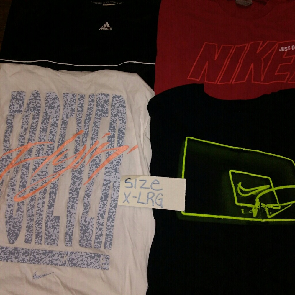 Nike and Adidas shirts